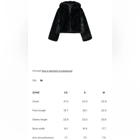 ZARA SHORT FAUX FUR HOODED COAT - Picture 12 of 13
